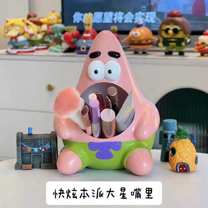 厂家直销笔筒办公室桌面派大星摆件装饰创意可爱卡通烟灰缸学生笔