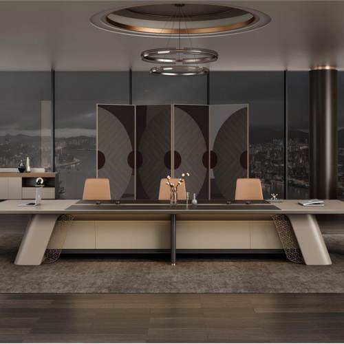 会议桌长桌简约现代长条桌开会桌会议室桌椅组合大型洽谈桌会议台