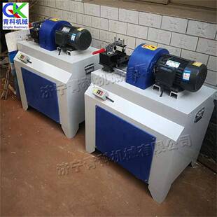 木工锹把杆倒圆机小型圆木棒端头削尖机台式家具拖把杆平尖设备