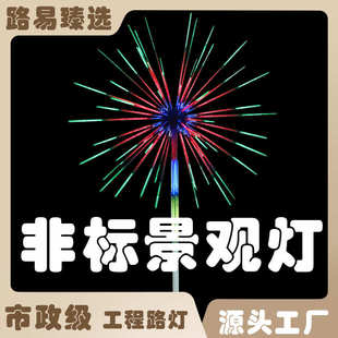 礼花灯工程庭院装 LED景观烟花灯树户外防水现代新款 饰彩灯烟花灯