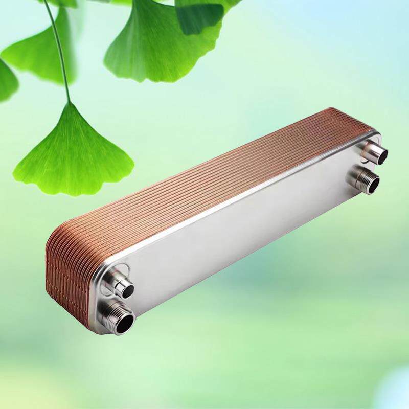 冷水机空调热泵 氟水交换器 铜釺焊不锈钢板式换热器 蒸发 冷凝器