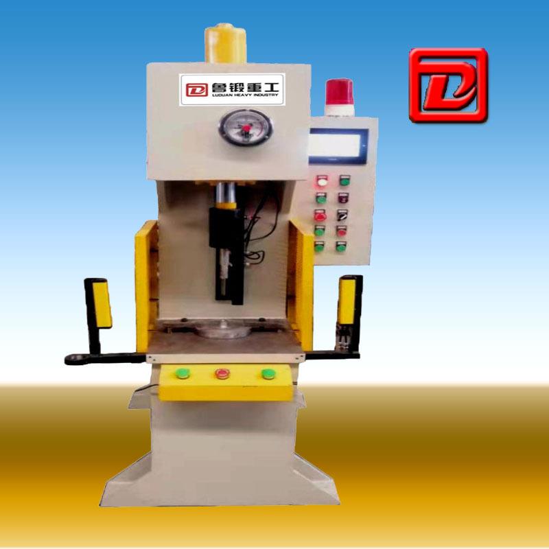 单臂液压机 10T伺服系统C型校正压装液压机 带光栅防护单柱液压机