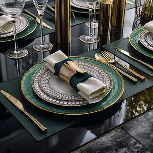 骨瓷餐盘装 样板房间餐具套装 饰摆件样品宁岑宁 欧式 新店开张特惠