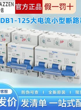 Nader上海良信NDB1-125C型空气开关家用1P2P小型断路器3P4P微断