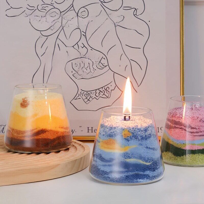 富士山制作生日礼物女生摆件烛台