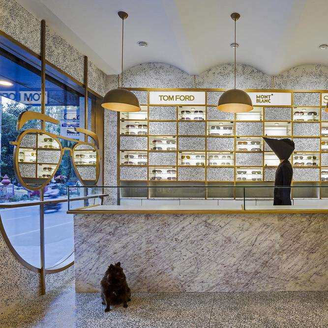 眼镜展示柜墨镜太阳展示架钢化玻璃展柜商场店铺装修设计柜台货柜