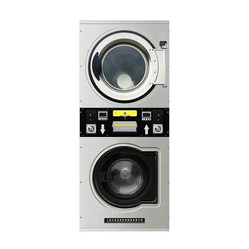 出口HG-12II投币式下洗上烘助体机自洗衣店用一设备洗双层堆叠涤