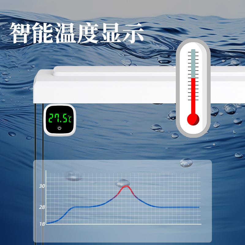 鱼缸轻奢客厅小型一体新款立式造景家用过滤器2025立式水族箱柜子