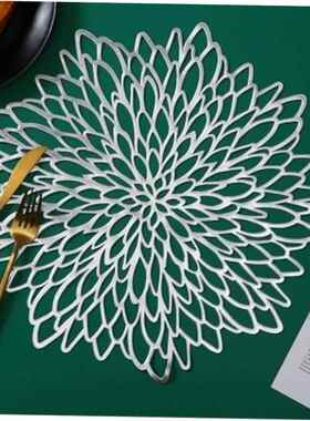 PVC placemat hibiscus flower table mat non-slip insulation