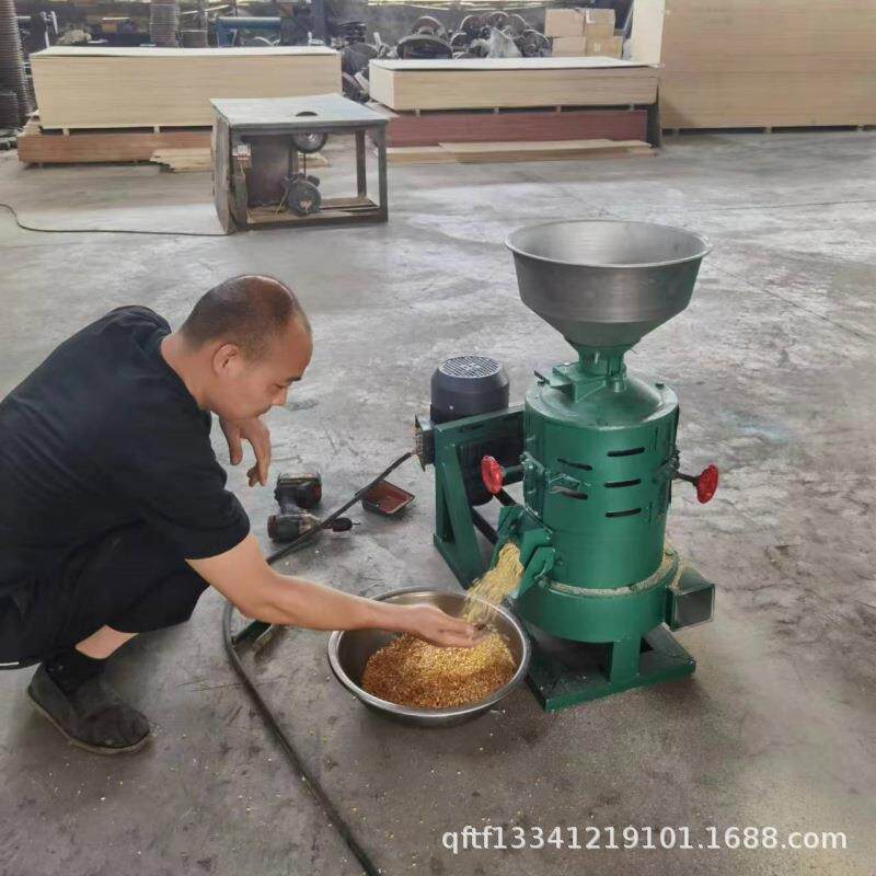 大麦小麦脱皮机全自动稻谷脱皮碾米机传统砂辊粮食脱皮碾米机