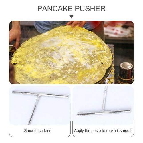 Crepe Making Tool Spreader Skillet Stainless Steel Pancake