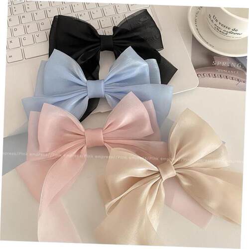 Red bow tie hairpin female Headband hair accessories clip