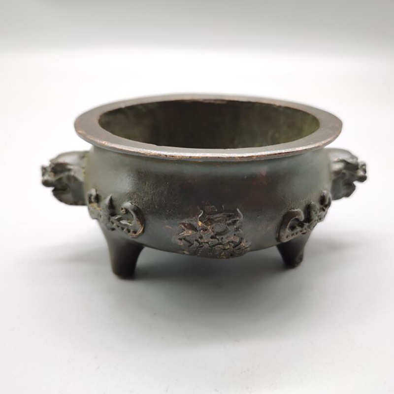 铜器家居铜盘香古玩旧黄铜炉香炉仿古摆设收藏摆件做线香熏香,特色手工艺,其他特色工艺品,淘宝优惠券,粉丝福利购,淘宝优惠卷