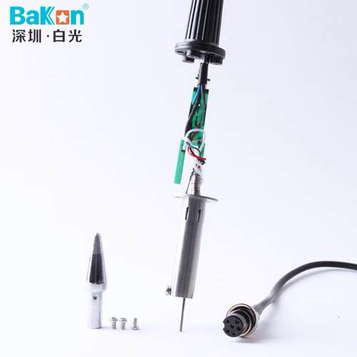 白光LF305电烙铁手柄 BK3300可调温高频涡流焊台手柄200W铁芯焊笔