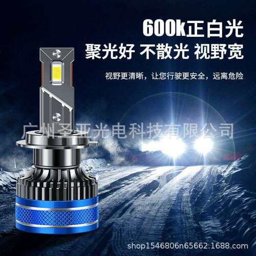 新品大功率60wLED大灯 双铜管H7 H1 H3 H11 H4远近一体LED改装灯