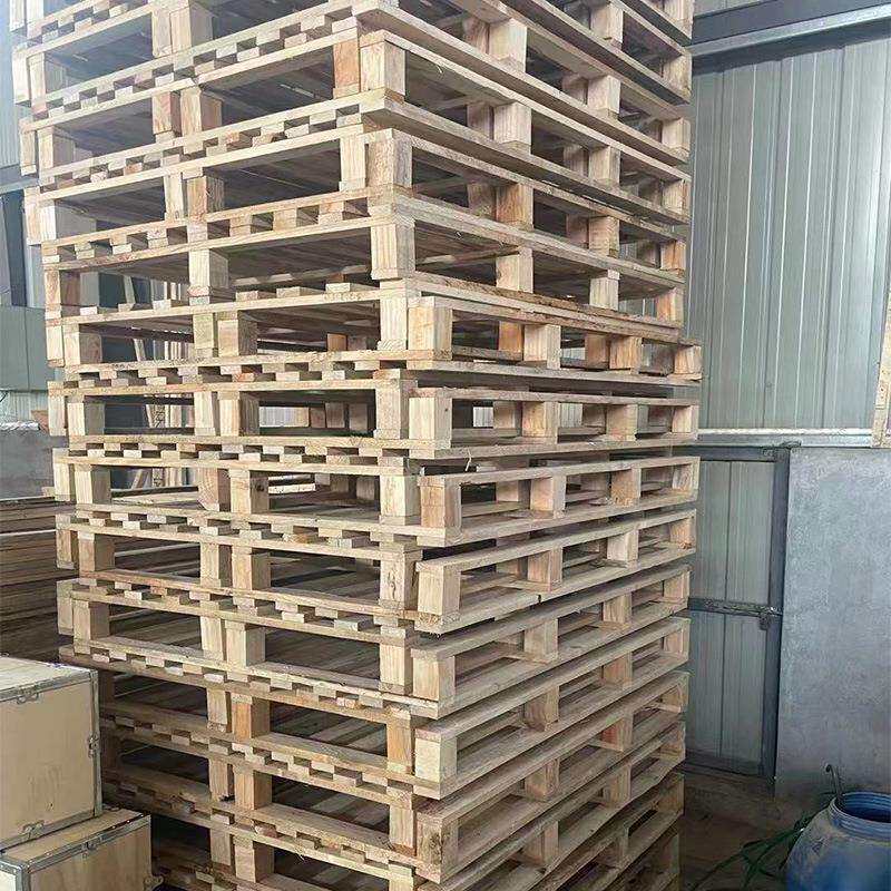 免熏蒸出免检放货木质卡板仓库叉板物流托盘木实货托口AFI地台车
