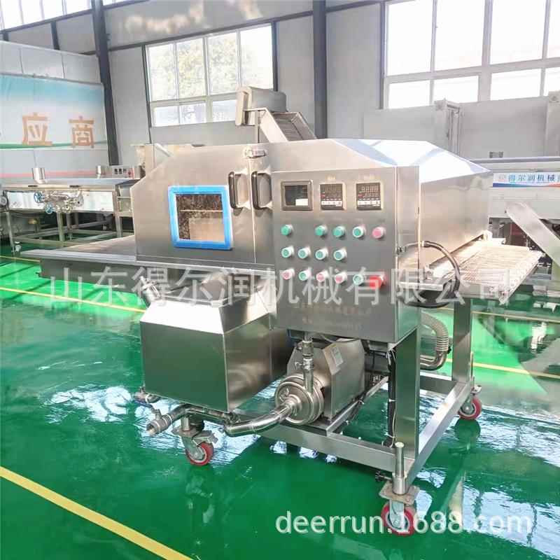 冻干水果裹巧克力机器 麦丽素巧克力上浆机涂层设备 配备冷却隧道