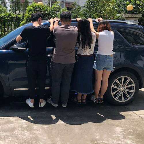 适用探岳GTE途昂X途观L电动踏板途锐迈特威途岳电威然揽镜一改装