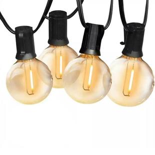 厂家直供跨境G40太阳能灯串暖白E12灯庭院太阳能调光串灯