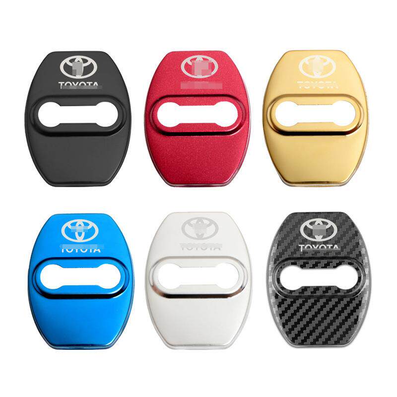 适用于丰田汉兰达卡罗拉黑色不锈钢门锁扣盖车门锁扣保护盖