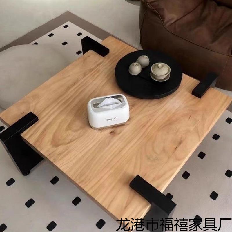 现代日式轻奢大方几实木原几木简约方形茶桌子小F1123户型日计师