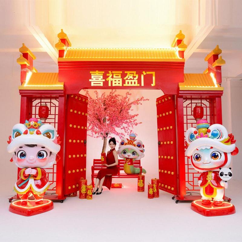 玻璃钢户外兔子摆件美陈商场活动装饰景区售楼部游乐园卡通雕塑