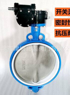 手动涡轮衬氟对夹蝶阀D371F4-10优惠四氟PTFE油基泥浆阀门