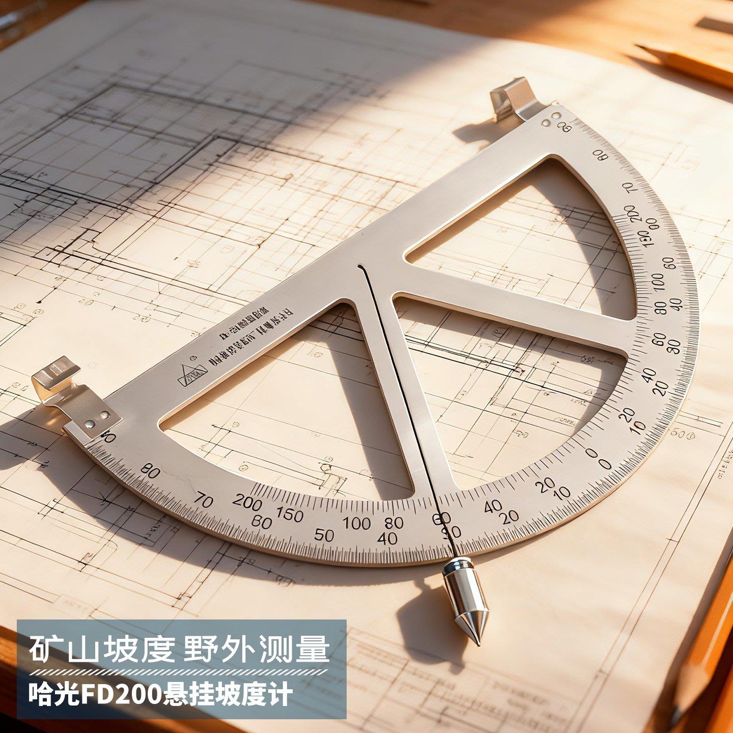 哈尔滨坡度规矿用专业地质工具悬挂坡度测量仪测角仪倾角仪FD200