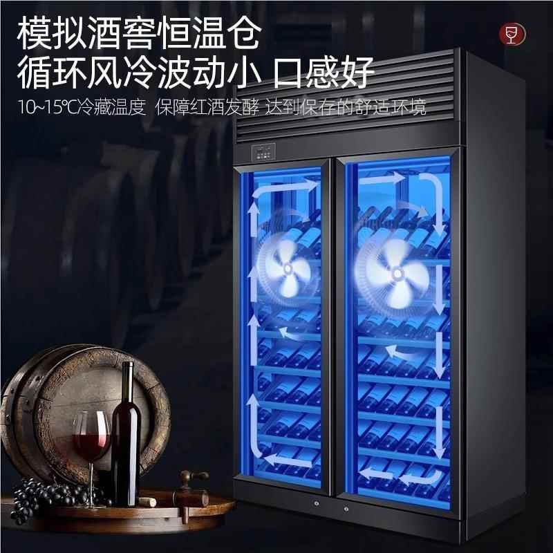 红酒示柜商大容量恒温冷藏酒水柜奢简约红轻洒收纳冷ONF用藏展展