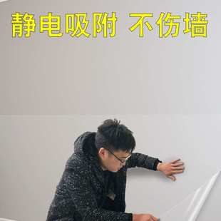 静电免胶墙面保护膜不伤墙白墙乳胶漆厨房防油防脏防水墙贴纸墙壁