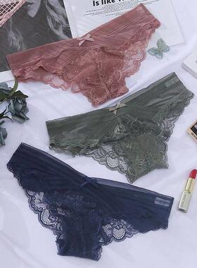 Underwear For women womens Panties knickers Breathable Lace