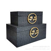 饰品家居现代 饰新装 房间摆件卧室首饰盒珠宝梳妆台中式 盒样板软装