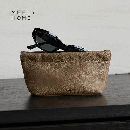 meelyhome弹簧片眼镜收纳包抗压可携式眼镜袋高级太阳眼镜太阳眼