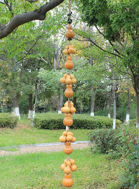 天然大小真葫芦串挂饰儿童福多招财挂件客厅装饰手工吊饰特色门