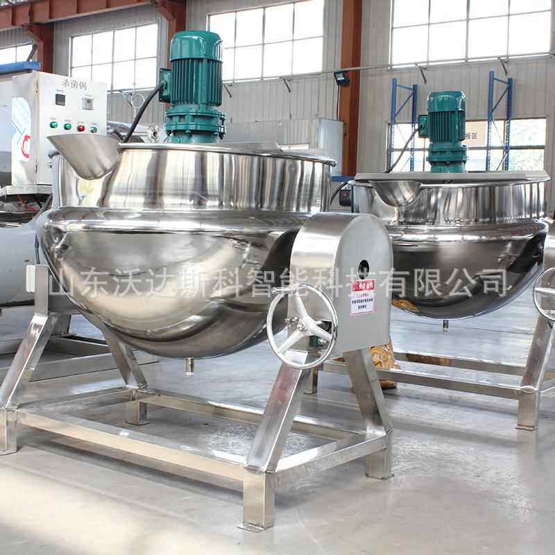 中药浓缩蒸煮夹层锅全自动柚子膏熬制翻炒锅胶原鸡汤高压浓缩锅