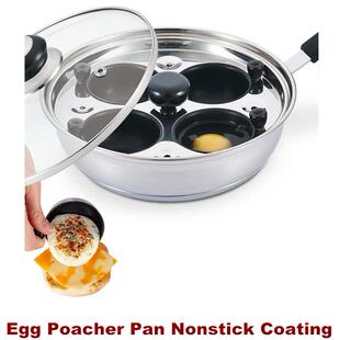 Egg Poacher Pan Poached Egg Cooker Egg Poaching Pan Maker