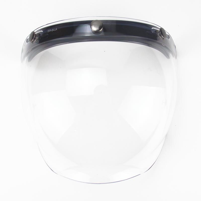 AHP泡泡三镜片摩车片托头盔镜扣式镜KFX片复古镜片带框架泡泡镜