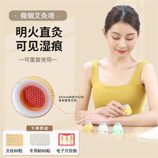 小悬灸塔便携艾灸盒随身灸家用便携肚子腹部全身陈年五年艾条十年