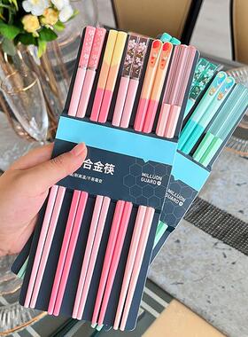 5Pairs Chopsticks for Non-Slip Food Sticks Chop Sticks Reusa