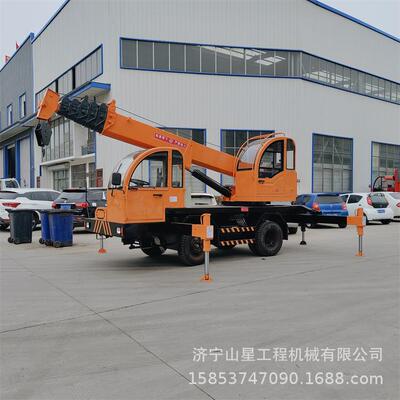 市政设备检修轮胎式吊车 3-25T农房建筑吊装机 多节伸缩回转吊臂