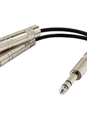 6.35mm Jack Stereo Splitter Cable Male to 2X Plug 1/4 inch
