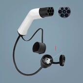 新能源欧标充电桩转接头16A欧标转德标插座便携式 电动汽车连接器