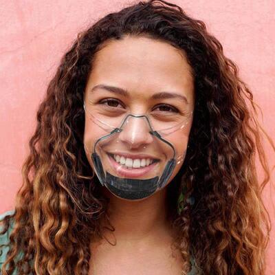 Reusable Clear Face Mask Bandage Cover Mouth Nose Mask Face
