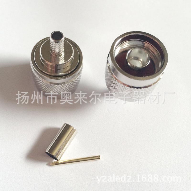 射频连接器N-C-J3内螺内针50-3压接天线接头适用RG58(不断头)
