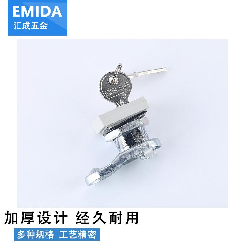 MS107锌金转合舌锁AE箱机柜门附件四图方8型配电QOM箱机柜门锁威