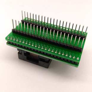 双层板金双触点 OTQ QFP44 下压 0.8 芯片测试座 烧录座