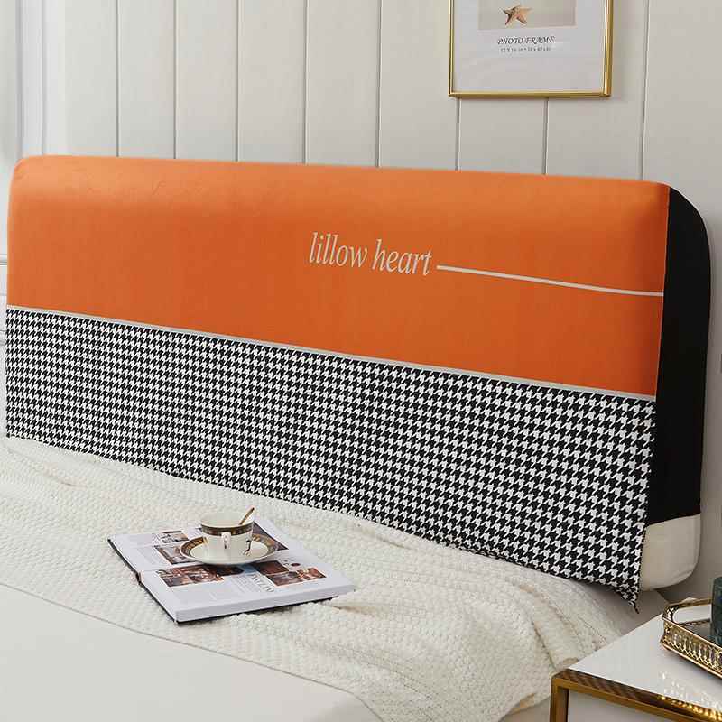 全包床头套罩软包防尘罩简约现代通用万能靠垫弹力布床靠背保护套