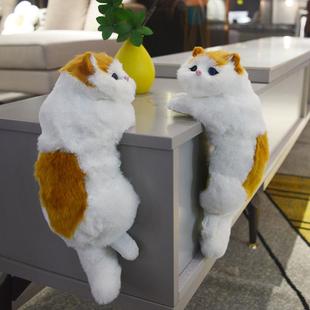 仿真猫咪家居饰品电视挂件桌面摆件工艺品客厅开业手工创意礼物