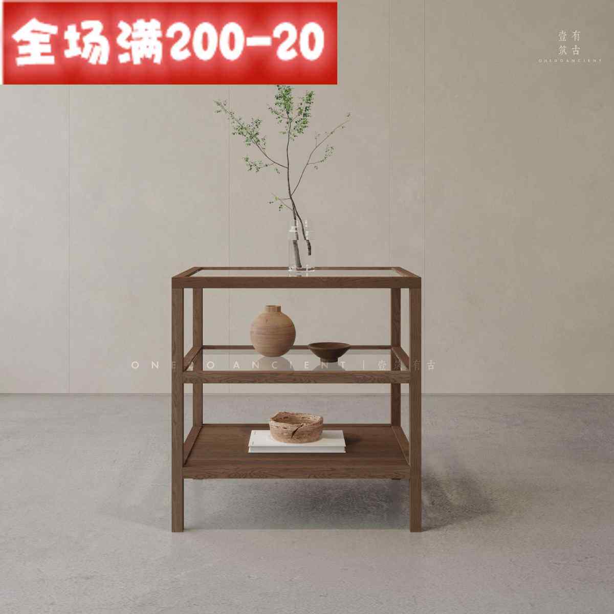 新中式精品桌面展示架中岛货品架样板架置物架服装包包鞋子陈列台