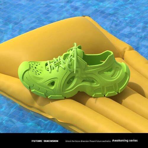 它不带偏见觉醒运动拖鞋木屐沙滩鞋户外男士透气厚底涉水凉鞋